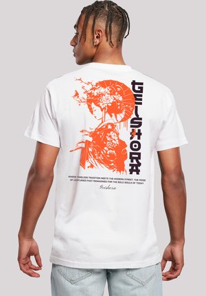 GEISHORA JAPAN STREETSTYLE - Print T-shirt - weiß
