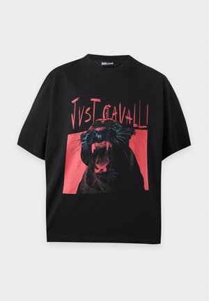 Just Cavalli, - T-shirt z nadrukiem