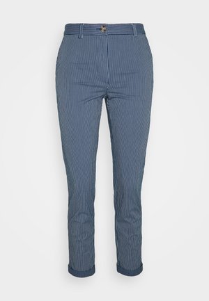 TICK STRIPE - Chinos - blue