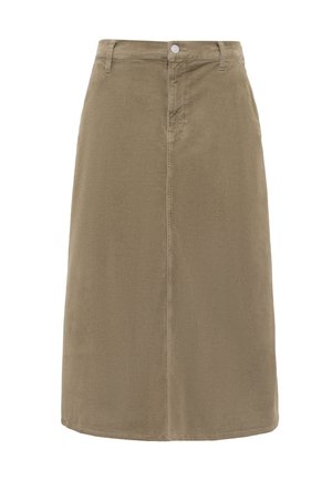 KAELI - A-line skirt - covert green cord