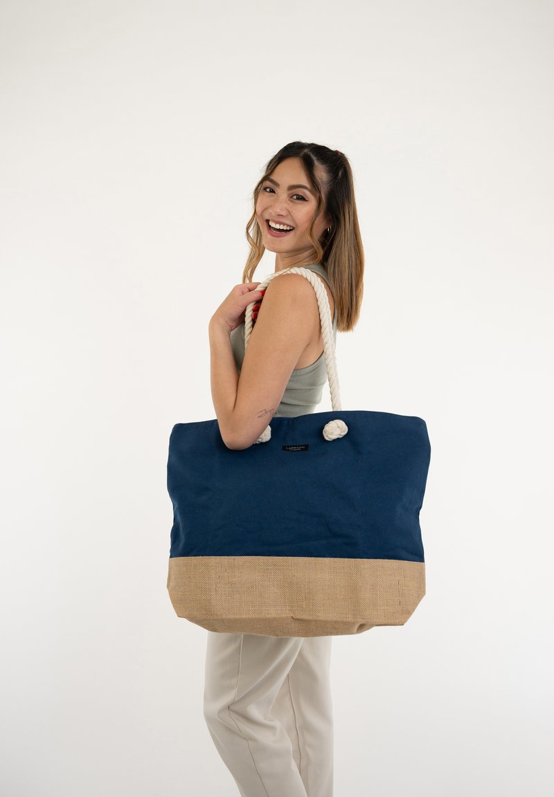 Larkson - NO 1 - BEACH BAG - Batoh - blau, Zvětšit