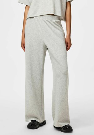 Pieces SWEATPANTS PCPOLLY HW - Pantalon de survêtement - light grey melange
