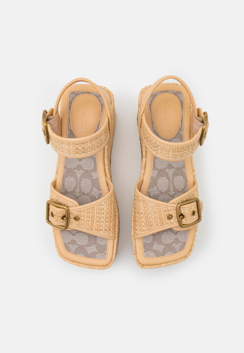 Damen Sneaker | Coach Plateausandalette natural/beige - AA91969 Damen Sneaker | Coach Plateausandalette natural/beige - AA91969