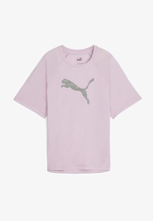 EVOSTRIPE GRAPHIC TEE - T-shirt imprimé - grape mist