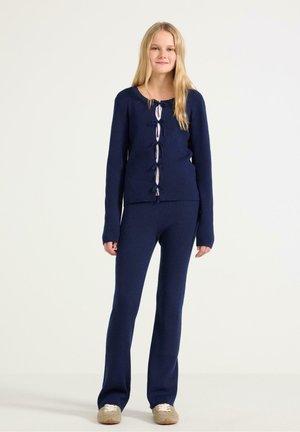 WITH FLARED - Träningsbyxor - dark blue