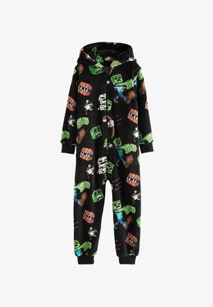 ALL IN ONE REGULAR FIT - Šliaužtinukai - black green minecraft