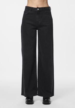 PCSELMA WIDE  - Relaxed fit jeans - black denim