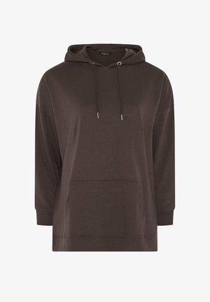 Yours Clothing, PLUS SIZE SWEATSHIRTS & HOODIES - Felpa con cappuccio - chocolate