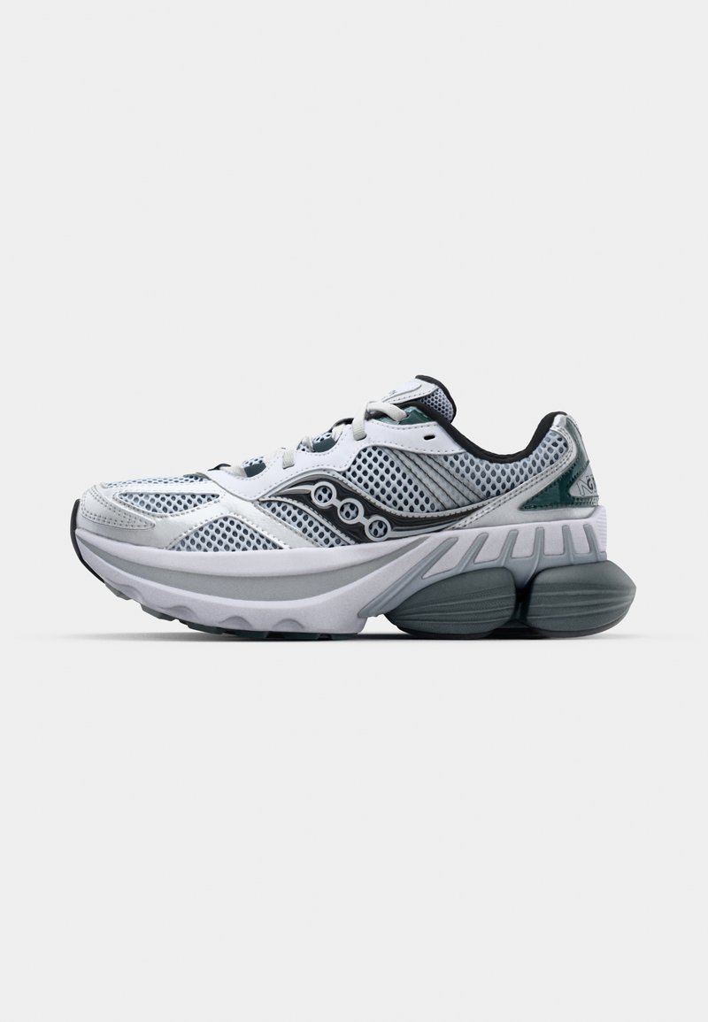 Saucony Grid NXT Silver Mesh Platform Running Sneakers - Silver & Dark Green. Saucony GRID NXT Sneaker (Men) | Nordstromrack main image 4