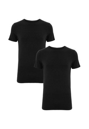 2 PACK HEATGEN THERMAL SHORT SLEEVE - Caraco - black