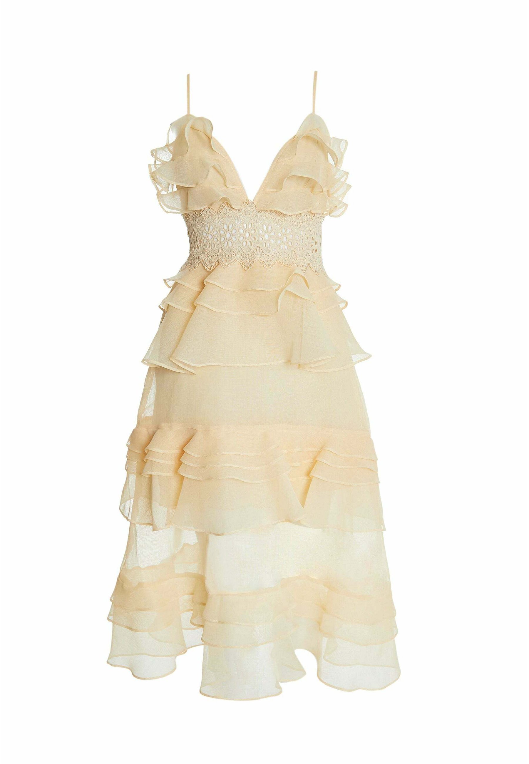Party dress, pale yellow