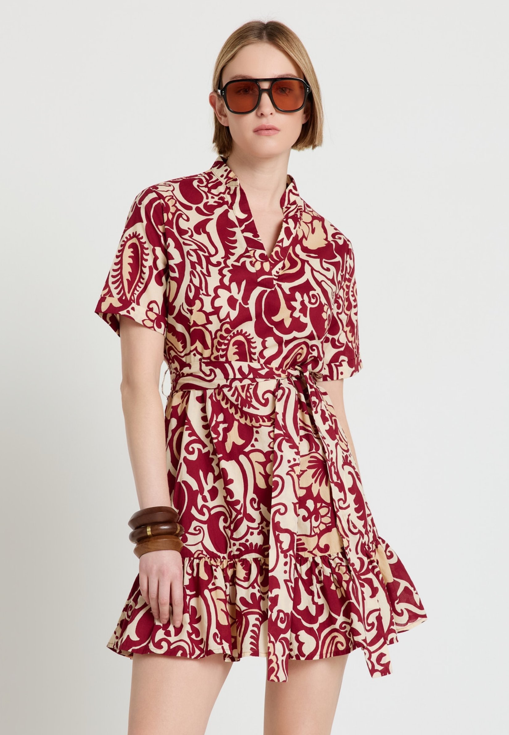 ABITO FANTASIA - Vestito casual - var rosso india donna