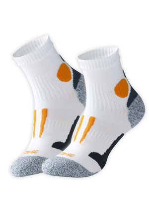 Stark Soul QUARTER LAUF- 2 PAAR - Chaussettes - weiß orange