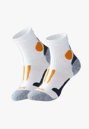 Stark Soul QUARTER LAUF- 2 PAAR - Chaussettes - weiß orange
