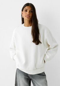 Bershka - Collegepaita - white Pienoiskuva 1