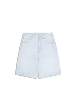 Bershka BAGGY - Pantaloni scurți din denim - light blue