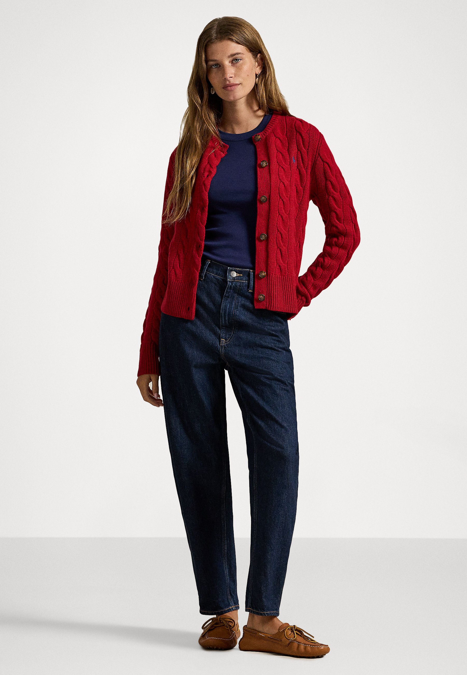 Polo Ralph Lauren CABLE-KNIT WOOL-CASHMERE CARDIGAN - Cardigan