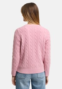 GANT CABLE C-NECK - Trui - dusty pink