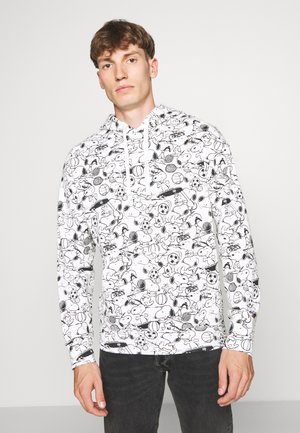 T3 RELAXD GRAPHIC HOODIE UNISEX - Luvtröja - white