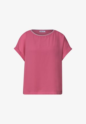 Street One, 2-IN-1 SHIRT AUS CHIFFON MIT BOAT NECK - Blouse - blush berry
