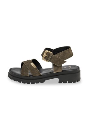 TIHASUED - Sandales à plateforme - khaki