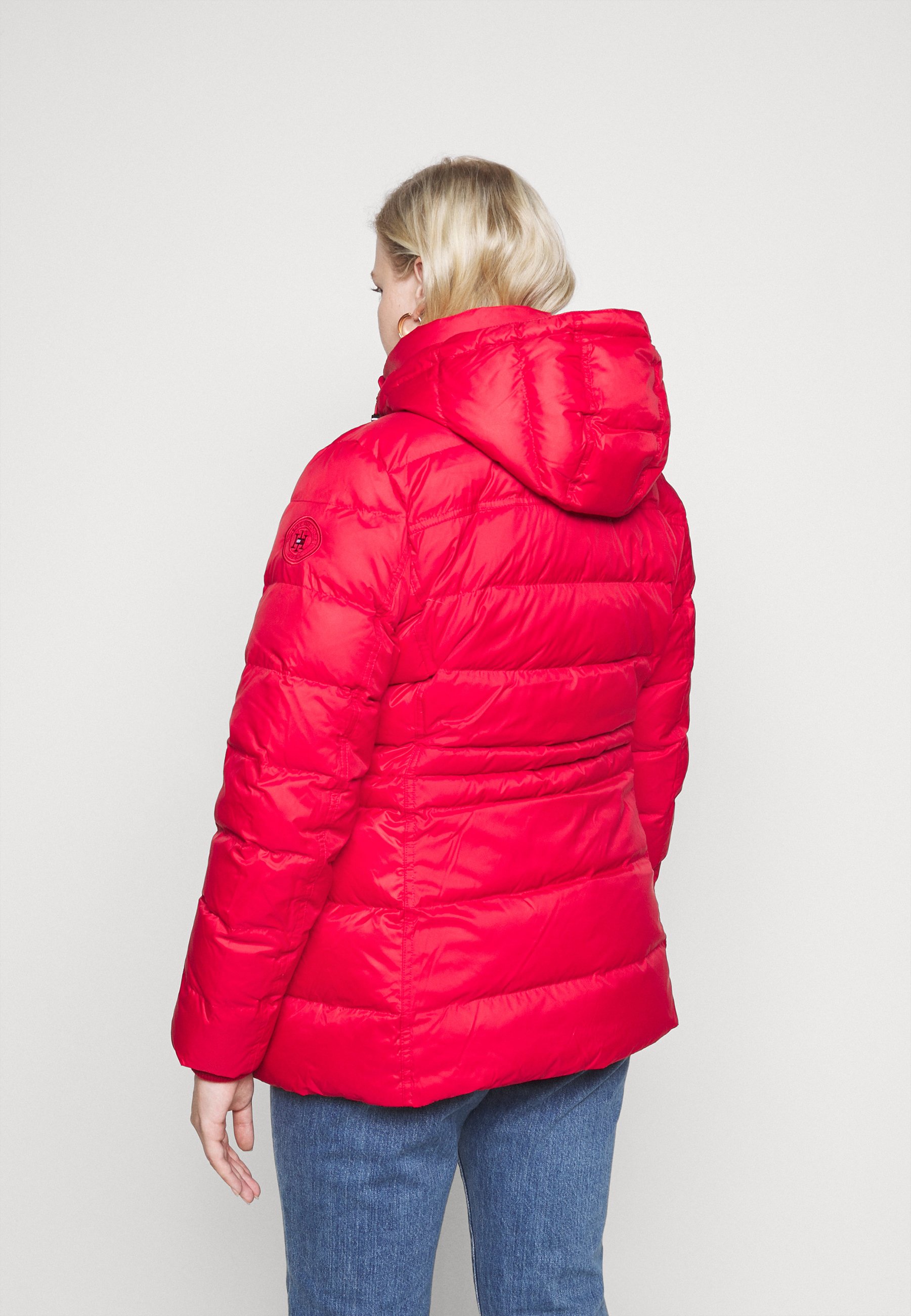 tommy hilfiger parka red
