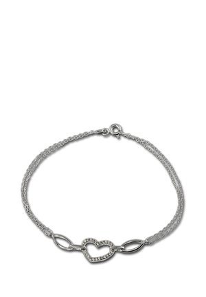 Collier - silberfarben/weiß