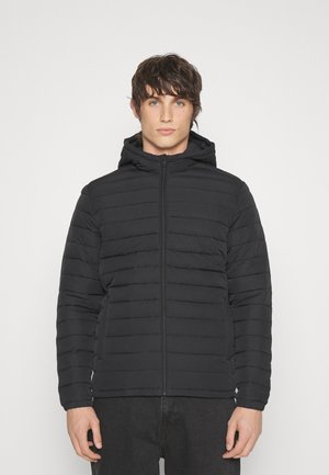 RECYCLE RAW PUFFER HOOD NOOS - Chaqueta de invierno - black