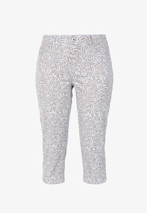 Stooker Women, TAHITI TWILL CAPRI SLIM FIT - Denim shorts - sand botanic aop