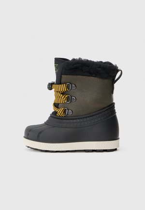 Botas para la nieve - black/dark green