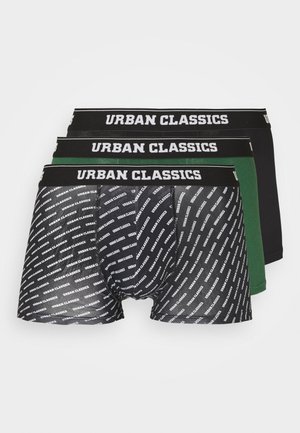 Urban Classics BOXER SHORTS 3 PACK - Panty - darkgreen/black