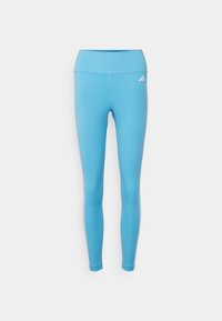 ESSENTIALS 3-STRIPES HIGH-WAISTED 7/8 - Pajkice - semi blue burst