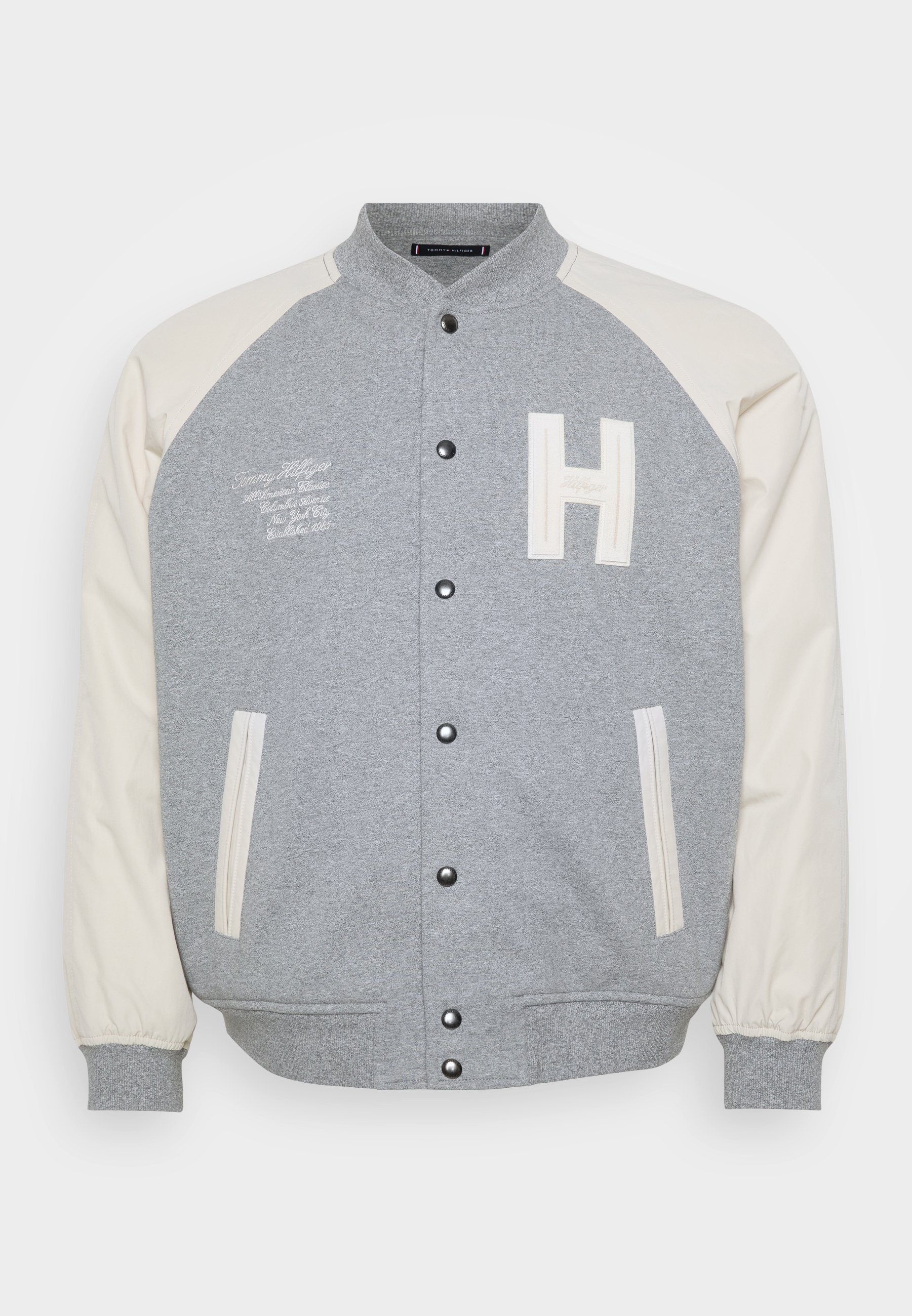 Tommy Hilfiger MIX MEDIA VARSITY - Bomber Jacket - authentic marl