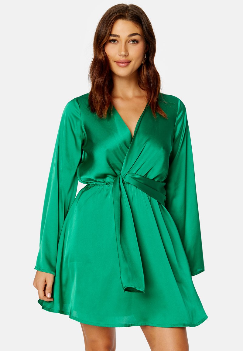 Bubbleroom KNOT FRONT SATIN DRESS - Sukienka koktajlowa