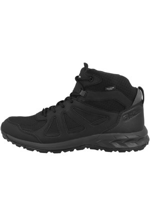 Jack Wolfskin WOODLAND TEXAPORE MID OUTDOOR - Hiking shoes - black