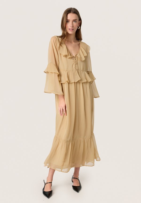 JATESSAN FRILL LS - Freizeitkleid - travertine