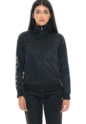 LEONE 1947, SWEATSHIRT - Veste de survêtement - black-light grey solid