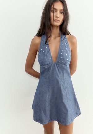 PULL&BEAR, Robe en jean - dark blue
