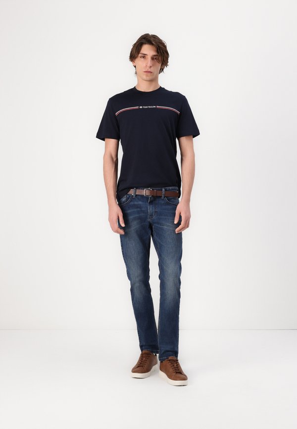 CREW NECK - Print T-shirt - dunkelblau4