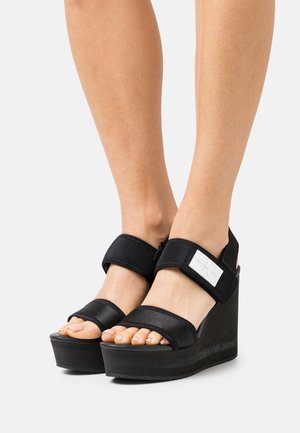 Calvin Klein Jeans Sandalen met hoge hak - black