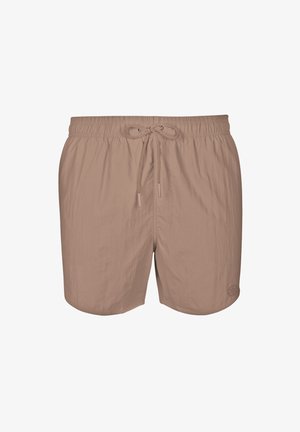 MUCHACHOMALO, MEN SWIMSHORT SOLID, brązowy