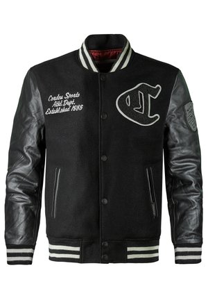 COLLEGE "TEAM" - Bomber Jacket - pure black