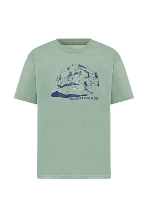 Mammut CLIMBING - T-shirt con stampa - willow