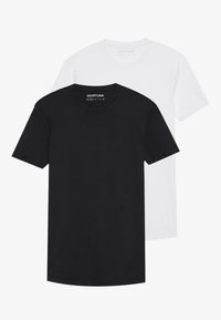 UNISEX 2 PACK - Osnovna majica kratkih rukava - black/white