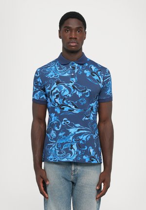 Versace Jeans Couture ALL OVER - Polo shirt - navy