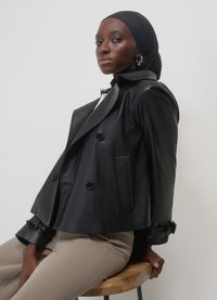 Calliope Veste en similicuir - ultrablack
