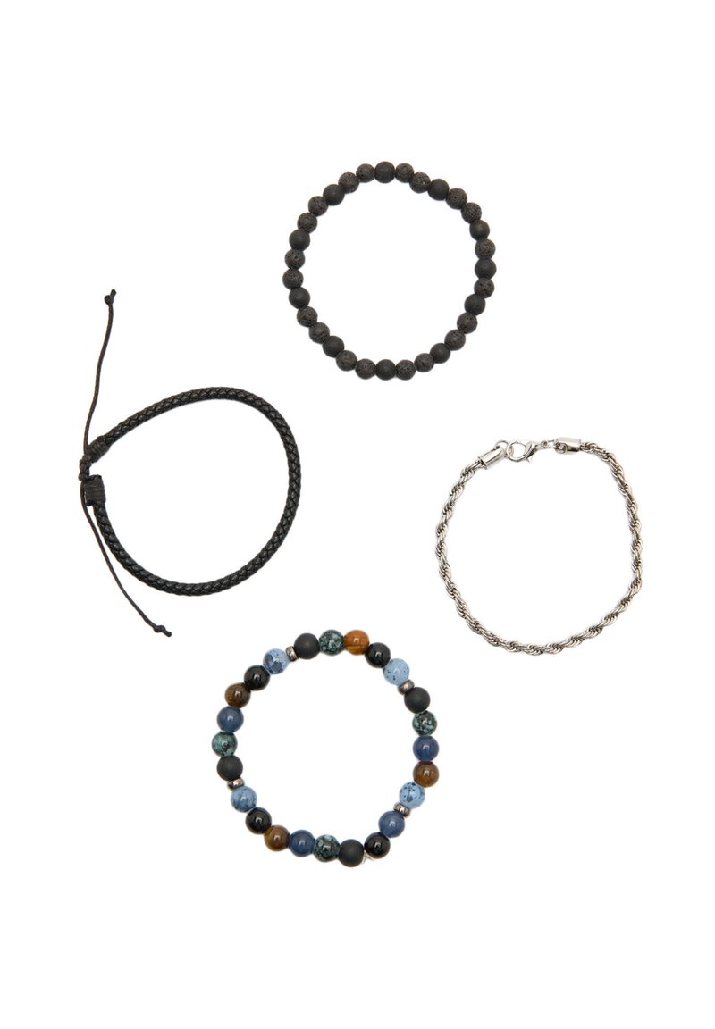 PULL&BEAR PACK OF 4 BALL Narukvica black/crno Zalando.hr