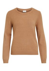 VILA Stickad tröja - light brown