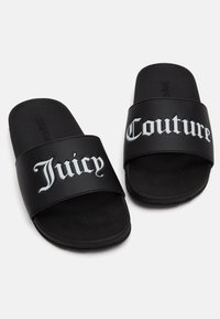 Juicy Couture CARMEN COLLEGIATE SLIDER - Baseino šlepetės - black