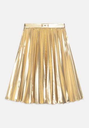 Versace SKIRT TESSUTO CANGIANTE - Falda acampanada - oro chiaro
